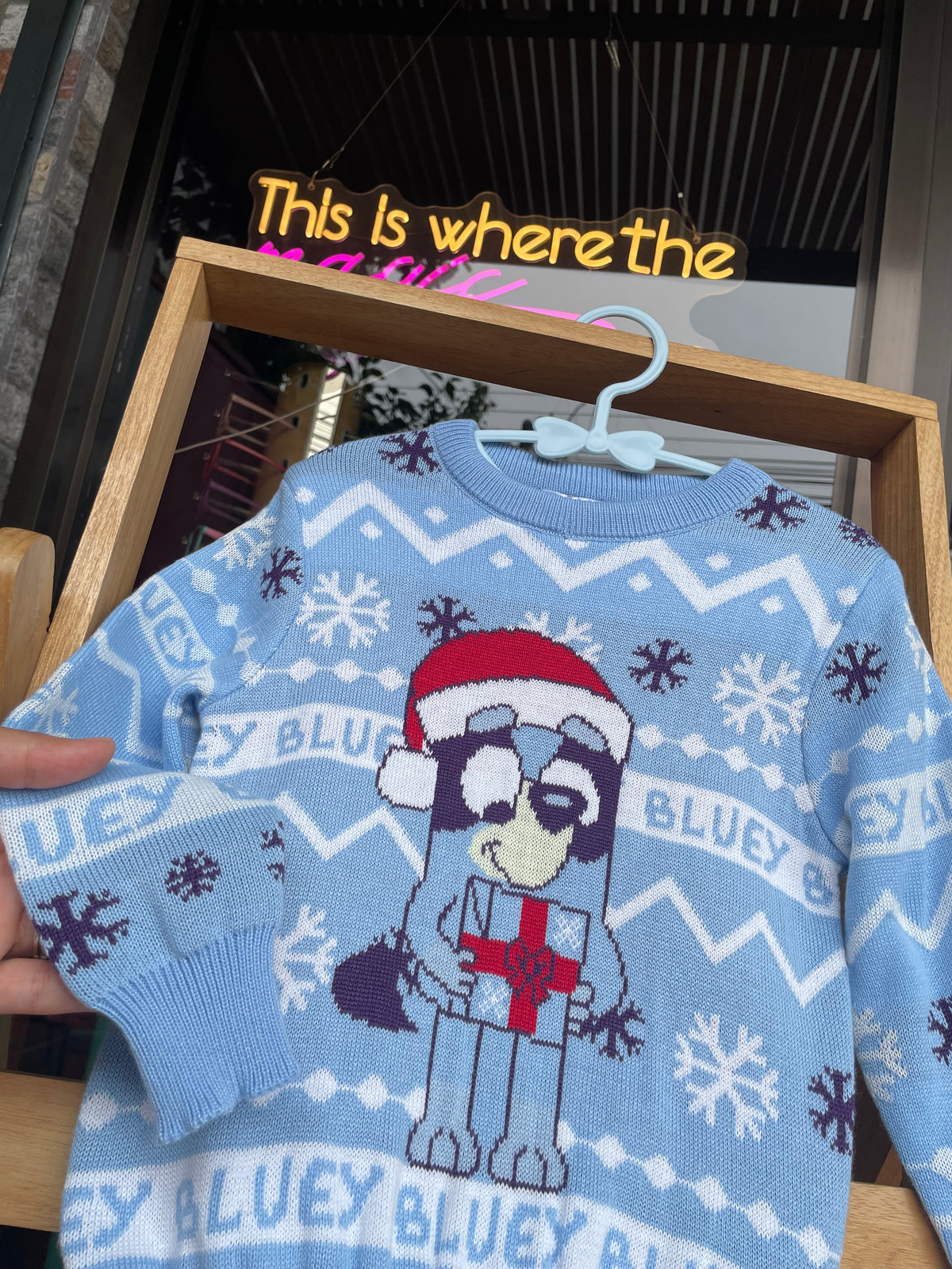 Ugly sweater Bluey 🎄🩵