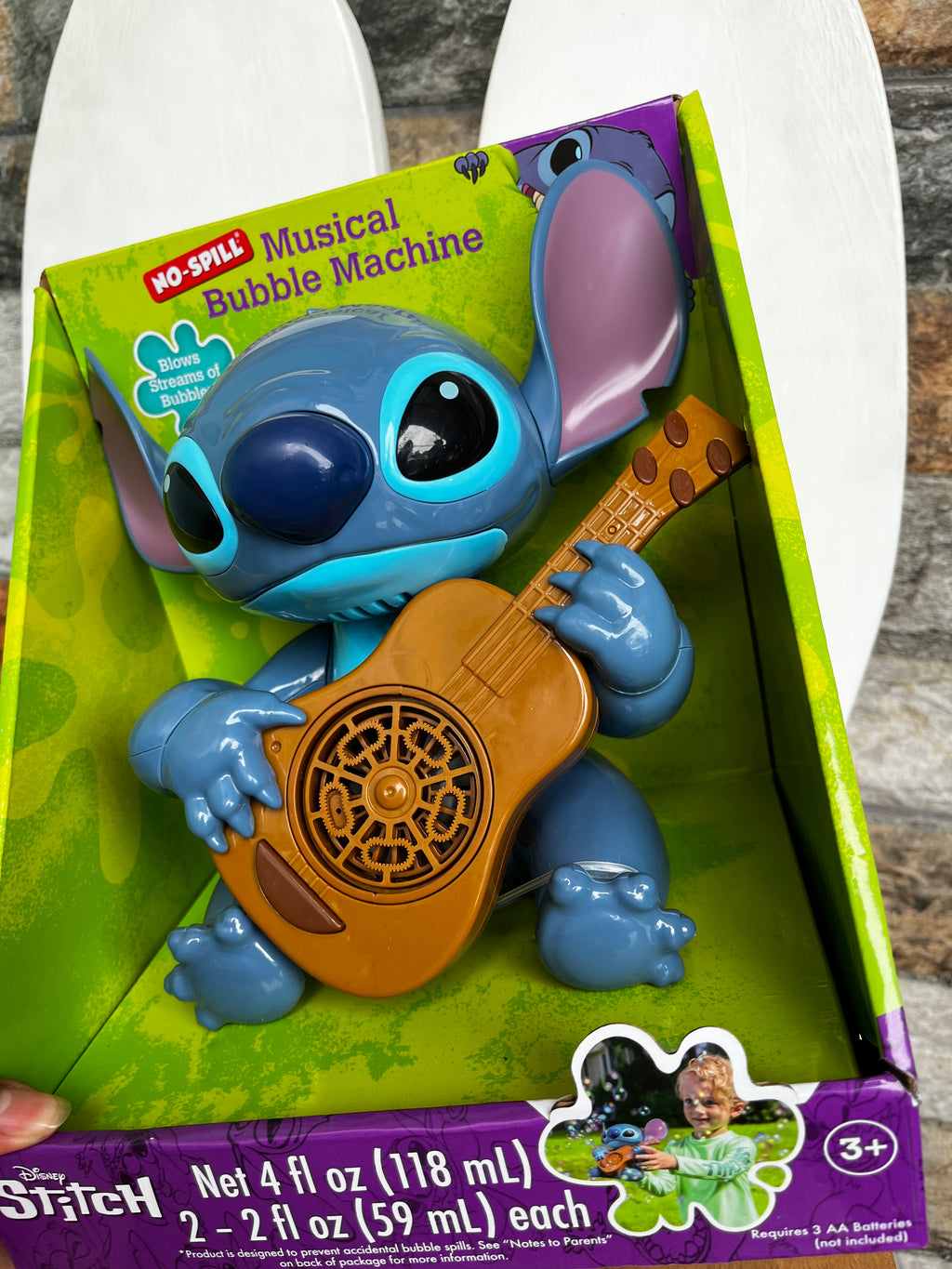 Stich 🫧 máquina musical y burbujas 🫧
