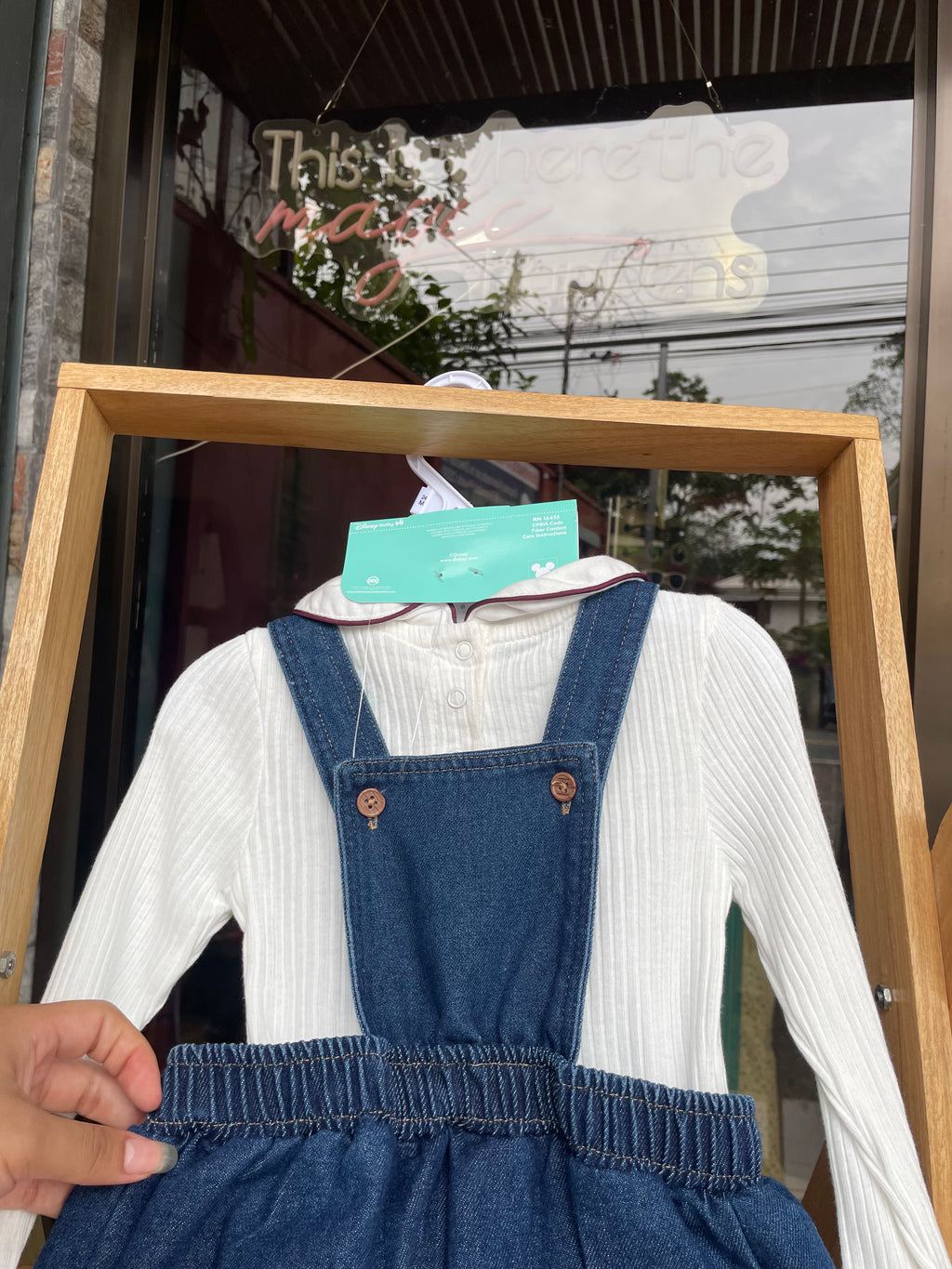 Minnie Mouse | set de overall denim