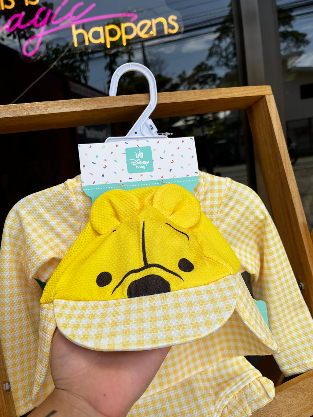 Pooh | bikini + bucket hat