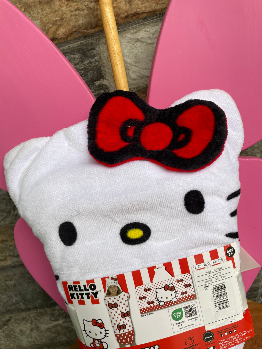Hooded Towel Wrap | Hello Kitty
