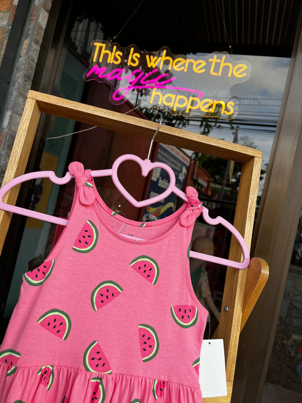 H&M | watermelon dress