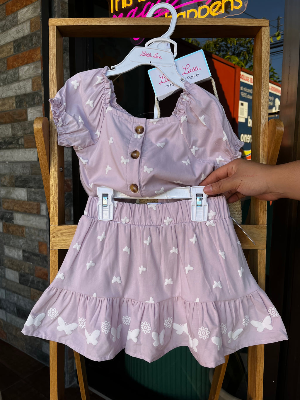 Girly set with crossbody