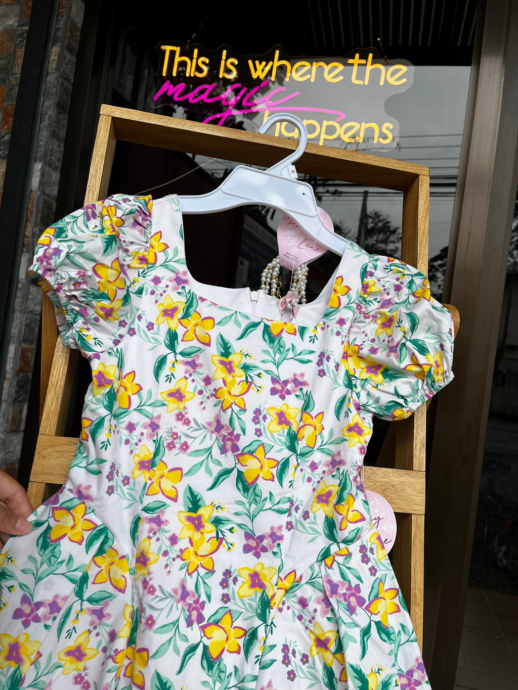 Vestido + accesorio 🌸