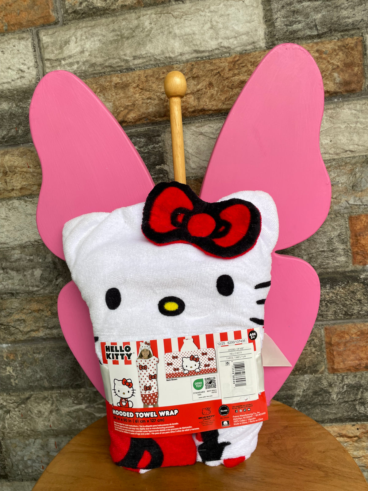 Hooded Towel Wrap | Hello Kitty