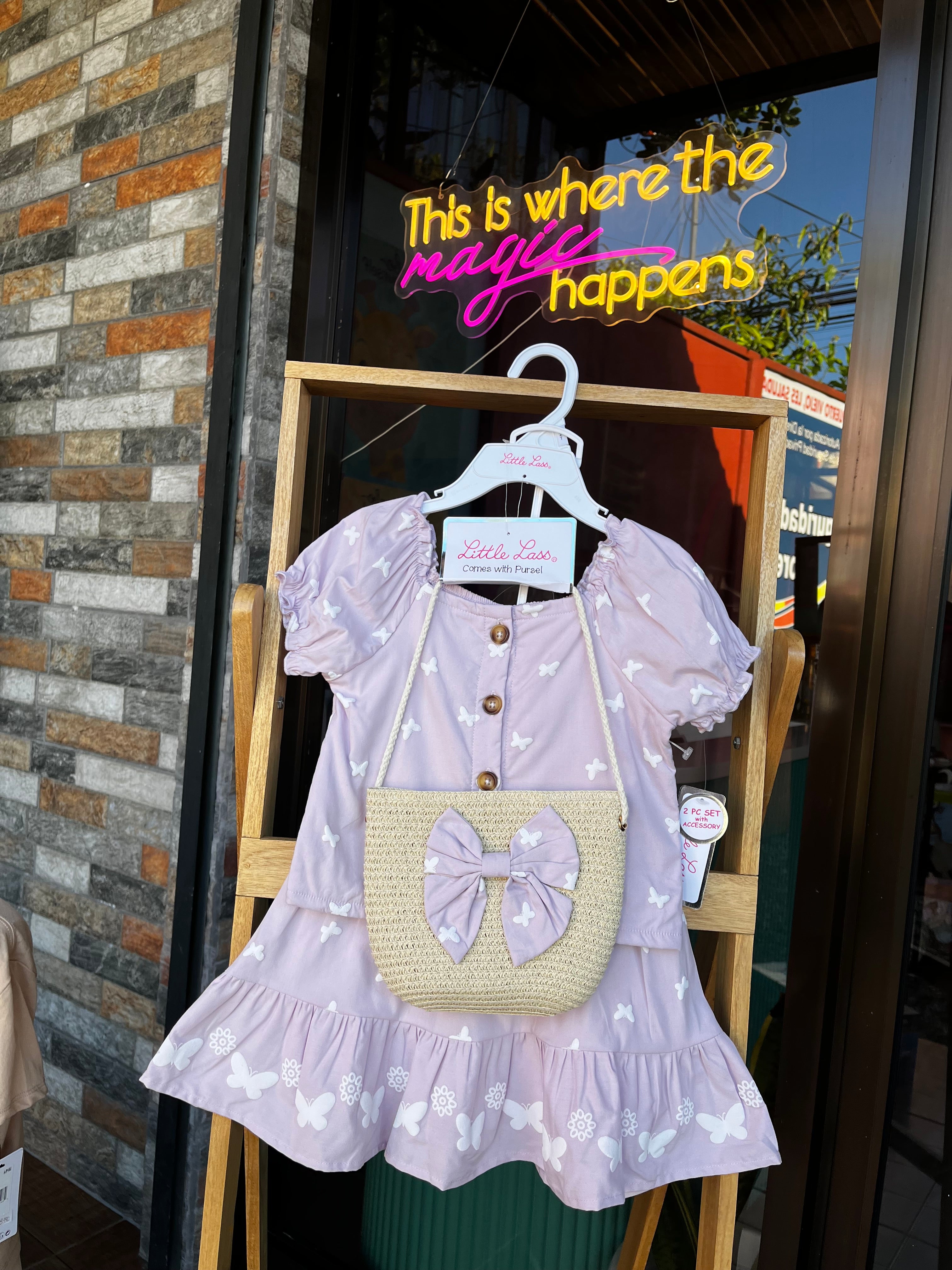 Girly set with crossbody
