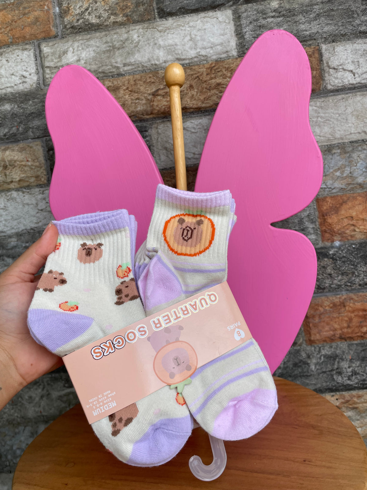 Capibara | 8 pares de calcetines
